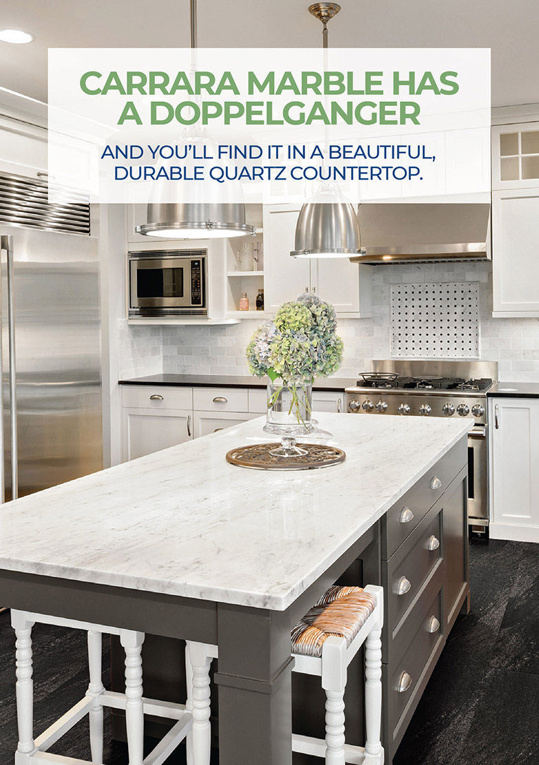 CARRARA MARBLE HAS A DOPPELGANGER.