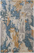 Everley 8645F Gray/Blue/Gold Area Rug