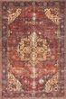Loren LQ-07 Red/Navy Area Rug