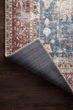 Loren LQ-01 Blue/Brick Area Rug