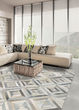 Chalet Blocks Ivory Area Rug