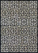 Chalet Meander Black/Ivory Area Rug