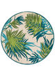 Covington Jungle Leaves Ivory/Forest Green Rug