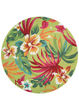 Covington Painted Fern Fern/Red Area Rug