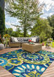 Covington Rip Tide Ocean/Green Area Rug