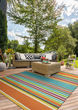 Covington Sherbet Stripe Multi Area Rug