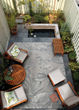 Dolce Flora Argento Area Rug