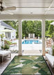 Dolce Palm Lily Hunter Green/Ivory Area Rug