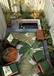 Dolce Palm Lily Hunter Green/Ivory Area Rug