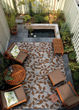 Dolce Summer Ivy Ivory Terracotta Area Rug