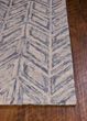 Gramercy 1611 Blue Herringbone Rug