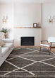 Iman IMA-02 Beige/Charcoal Area Rug