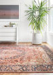 Layla LAY-08 Red/Navy Area Rug