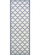 Marina Garden Gate Oyster/Slate Blue Area Rug