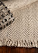 Maui 1343 Oatmeal Herringbone Area Rug