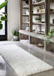 Mila Shag MIL-01 White Area Rug