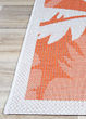 Monaco Coastal Floral Ivory/Orange Area Rug