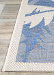 Monaco Coastal Floral Ivory/Sapphire Area Rug