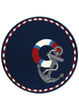 Outdoor Escape Anchors Away Navy Area Rug
