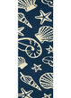 Outdoor Escape Cardita Shells Navy/Ivory Rug