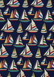 Outdoor Escape Yachting Navy Area Rug