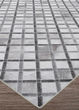 Prairie Retro Lattice Grey Ivory Area Rug