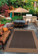 Recife Checkered Field Black/Cocoa Area Rug