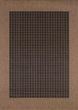 Recife Checkered Field Black/Cocoa Area Rug
