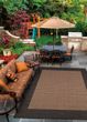 Recife Checkered Field Cocoa/Black Area Rug