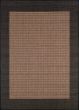 Recife Checkered Field Cocoa/Black Area Rug