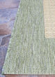 Recife Checkered Field Natural/Green Area Rug