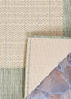 Recife Checkered Field Natural/Green Area Rug