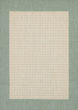 Recife Checkered Field Natural/Green Area Rug