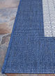 Recife Checkered Field Ivory/Indigo Area Rug