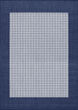 Recife Checkered Field Ivory/Indigo Area Rug