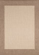 Recife Checkered Field Natural/Cocoa Area Rug