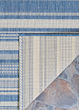 Recife Gazebo Stripe Champ/Blue Area Rug