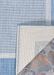 Recife Stria Texture Champagne/Blue Area Rug