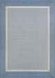 Recife Stria Texture Champagne/Blue Area Rug