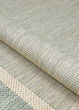 Recife Stria Texture Natural/Green Area Rug