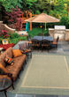 Recife Stria Texture Natural/Green Area Rug