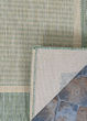 Recife Stria Texture Natural/Green Area Rug