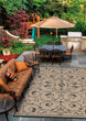Recife Veranda Cocoa/Black Area Rug
