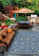Recife Veranda Champagne/Blue Rug