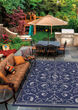 Recife Veranda Ivory/Indigo Area Rug