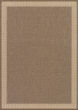 Recife Wicker Stitch Cocoa/Natural Area Rug
