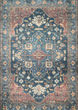 Skye SKY-08 Denim/Brick Area Rug