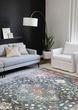 Skye SKY-08 Denim/Brick Area Rug