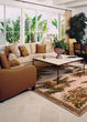 Sparta 3133 Ivory Tropical Oasis Area Rug