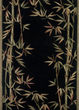 Sparta 3147 Black Bamboo Border Area Rug